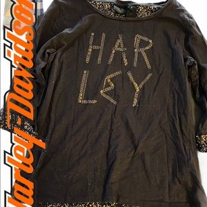 Harley Davidson 3/4 sleeve shirt